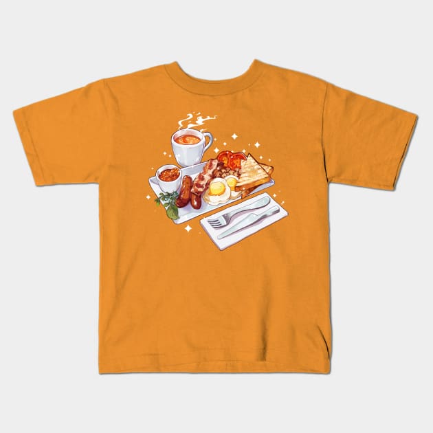 English Breakfast Kids T-Shirt by yousachi